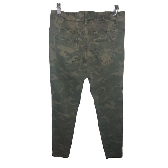 GRACE & LACE Camouflage Mid Rise Zip-Up Jeggings Pants Jeans Size Large - Picture 2 of 5